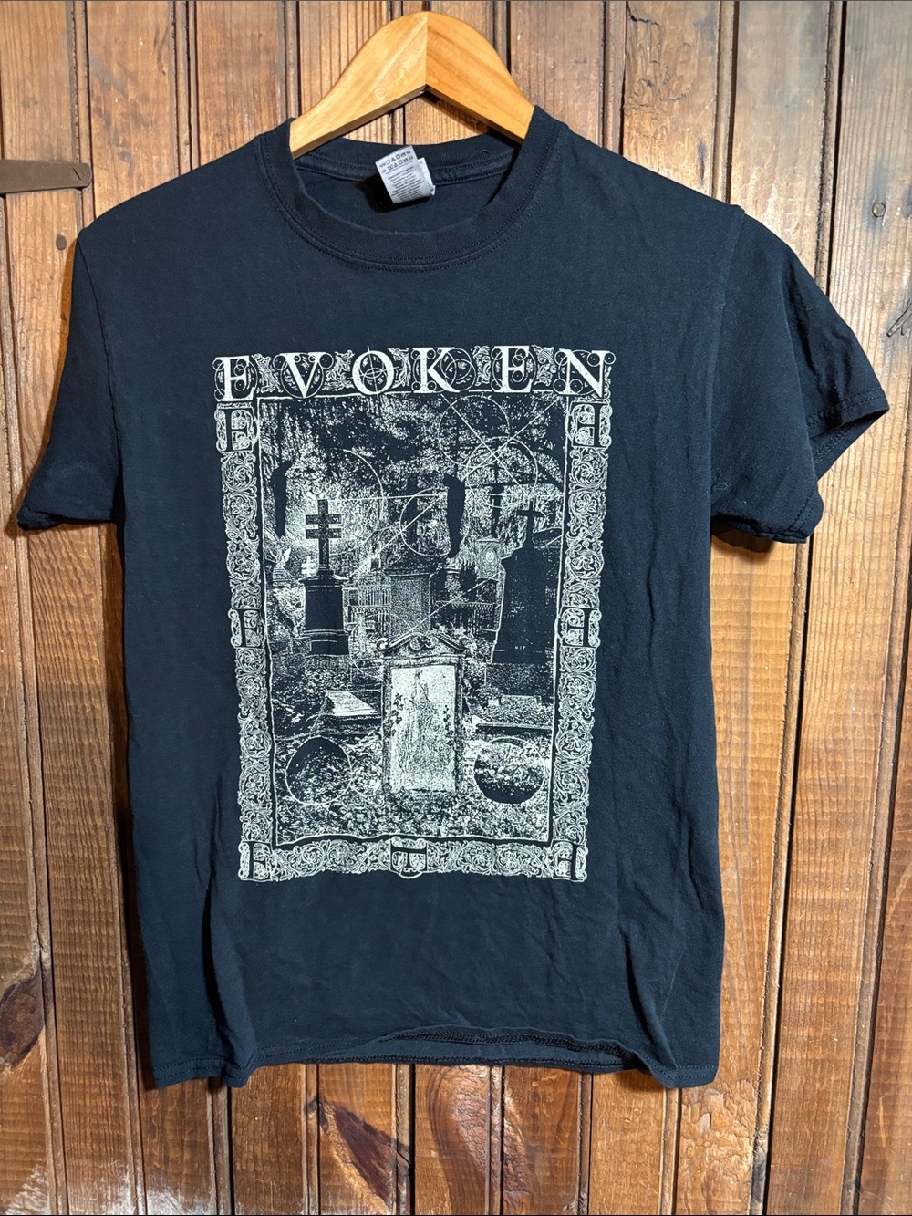 Evoken Black Graphic Band Tee - Black